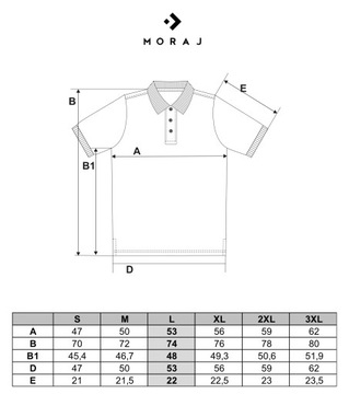Koszulka Polo Męska PREMIUM Czarna Klasyczna Polówka Krótki Rękaw MORAJ M