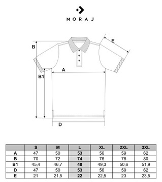 Koszulka Polo Męska PREMIUM Klasyczna Polówka Krótki Rękaw Gładka MORAJ XL