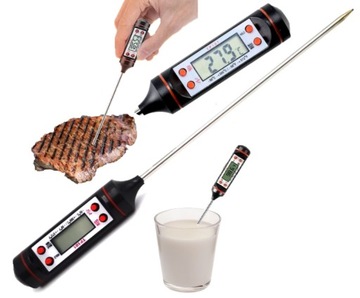 TERMOMETR ELEKTRONICZNY LCD KUCHENNY DO GRILLA SZASZŁYKI SKRZYDEŁKA