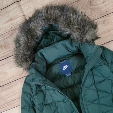 NIKE Kurtka Parka Puchowa 550 Damska Zielona r. S