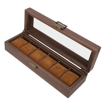 Ящик для хранения часов с 6 отделениями.