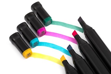 Markery alkoholowe TOUCHFIVE PRO dwustronne 168 sz