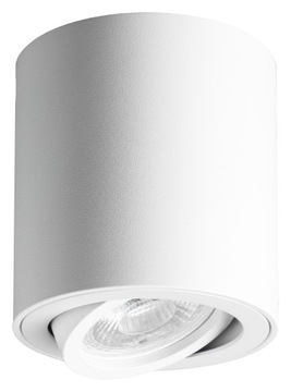 Накладной галогенный светильник GU10, белый точечный светильник, прямой цилиндр.