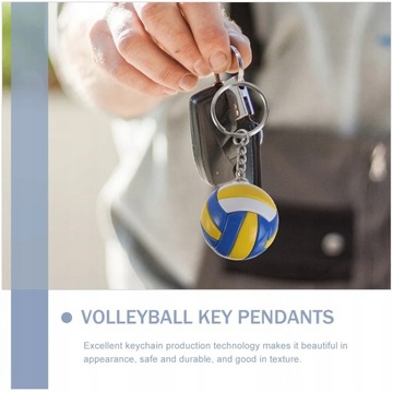 Брелок для волейбола, объемные 3D-кольца