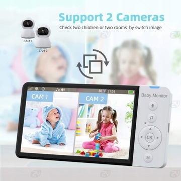 5,0-дюймовая беспроводная видеоняня