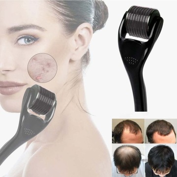 DERMA РОЛИКОВЫЙ МАССАЖЕР ДЛЯ ЛИЦА ДЛЯ БОРОДЫ 0,5/1,0/1,5 ММ 540 ТИТАНОВЫЕ ИГЛЫ