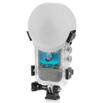 КРЫШКА ОБЪЕКТИВА ДЛЯ INSTA360 X3 СИЛИКОНОВАЯ БЕЛАЯ ВОДОНЕПРОНИЦАЕМАЯ