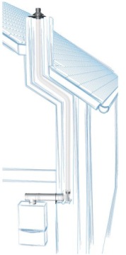 SPIRO FLEX — кислотостойкая труба диаметром 80 мм, рулон 70 м, гибкая, для изгибов, дымоход Turbo