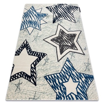 DYWAN DZIECIĘCY PETIT 80x150 GWIAZDY BLUE #GR4297