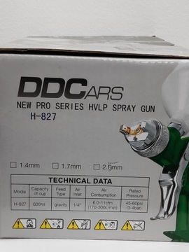 DDCARS H-827 HVLP РАСПЫЛИТЕЛЬ 1,7 ММ