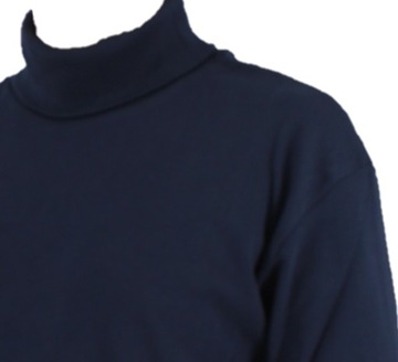 МУЖСКАЯ ГОЛЬФ ИЗ ТОНКОГО ХЛОПКА, ТЕМНО-СИНЯЯ, размер L