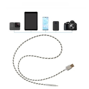 2 КАБЕЛЯ FAST USB TYP C ДЛЯ ЗАРЯДКИ И ПЕРЕДАЧИ ДАННЫХ, 2 ШТ.