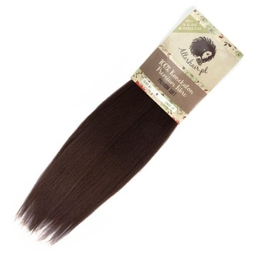 WŁOSY SYNTETYCZNE Pre-Stretched #6 BRĄZOWE