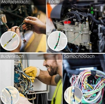 БЫСТРОЕ СОЕДИНЕНИЕ КАБЕЛЬНЫЙ СОЕДИНИТЕЛЬ С ОЛОВОЧНОЙ ТЕРМОУСАДКОЙ, НАБОР 100 ШТ.