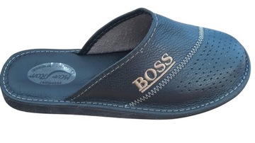 МУЖСКИЕ ТАПОЧКИ ИЗ НАТУРАЛЬНОЙ КОЖИ BOSS Slippers