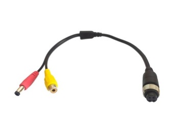 Redukcja adapter przejściówka wtyk 4-PIN (od strony monitora) na RCA (od st