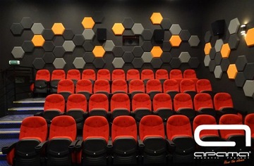 Акустическая стеновая панель из пенопласта HEXAGON 5см