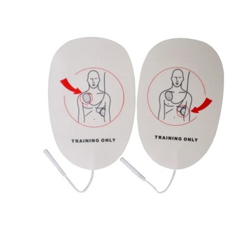 1 пара обучающих электродов AED для взрослых, самоклеящаяся подушечка для проведения проводящих пластырей