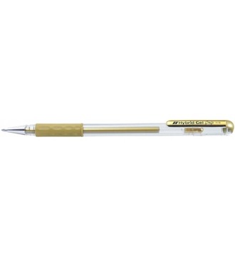 Długopis żelowy Pentel Hybrid złoty K118