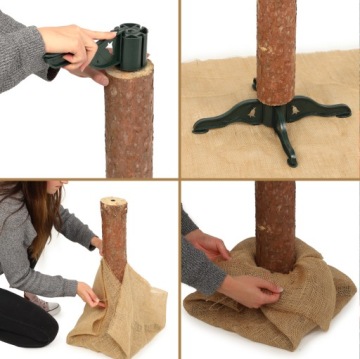 РОЖДЕСТВЕНСКАЯ ЕЛКА ИСКУССТВЕННАЯ АЛМАЗНАЯ 180 СМ СОСНА НА СТОЛБИКЕ