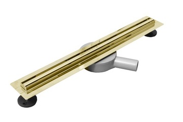 SLIM obrót 360 SOLIDNY ZŁOTY Odpływ Liniowy 100cm