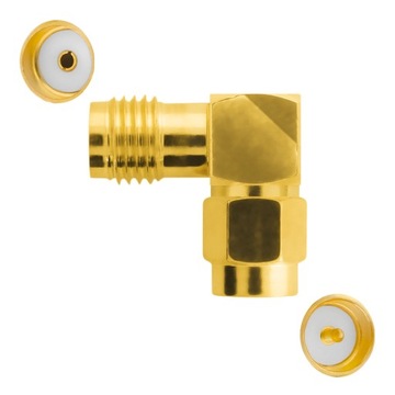 Adapter redukcja GSM wtyk SMA gniazdo SMA KĄTOWY