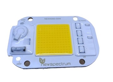 DIODA LED COB MODUŁ 220V 230V 50W 6000K LAMPA LED