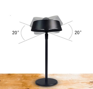 Bezprzewodowa lampa stołowa LED do sypialni, przenośna lampka nocna czarna