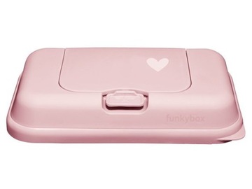 Funkybox: pojemnik na chusteczki to go PINK LITTLE HEART