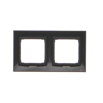 Simon 54 Double Black Mat DR2/49 рамка