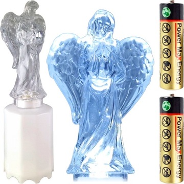 WKŁAD ANIOŁEK FIGURKA ANIOŁA DO ZNICZY NA BATERIE LED ANIOŁ