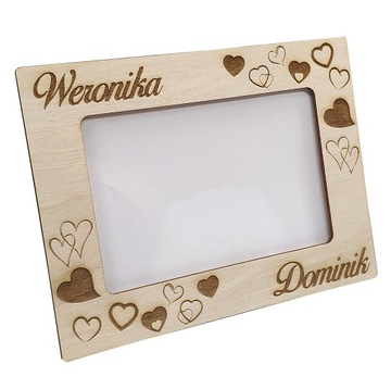 Ramka na zdjęcie 10x15 na Ślub Walentynki Rocznica