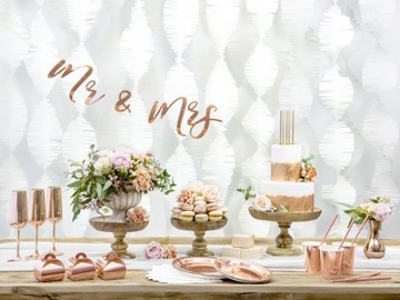 ТАРЕЛКИ БУМАЖНЫЕ МЕТАЛЛИЧЕСКИЕ КРУГЛЫЕ 18 см 1 упаковка/6 шт. РОЗОВОЕ ЗОЛОТО