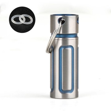 Waterproof pill box portable metal travel EDC