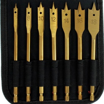 СВЕРЛА ПО ДЕРЕВО С ПЛОСКИМ ПОВЕРХОМ 16 шт.