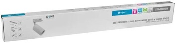 Zestaw oświetlenia szynowego biały X-LINE 4 reflektory GU10, 2x1 m szyny