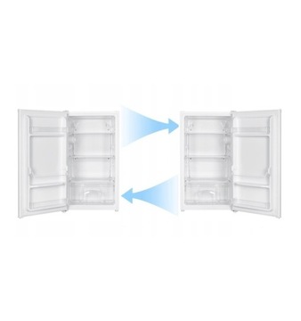 MAŁA LODÓWKA PODBLATOWA 85cm CHŁODZIARKA 88L OŚWIETLENIE LED HOTELOWA