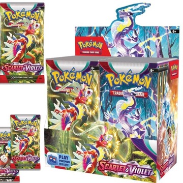KARTY POKEMON KOLEKCJONERSKIE MEGA BOX ZESTAW SCARLET VIOLET 360 KART