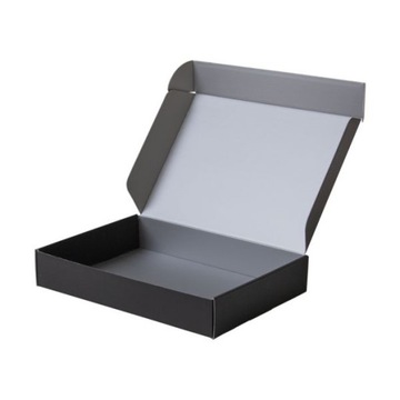 Pudełko Fasonowe Czarno-srebrne 305x215x53 mm