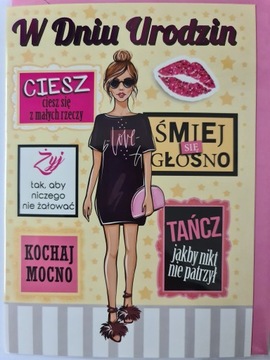 Kartki urodzinowe kartka urodzinowa WESOŁE Zabawna