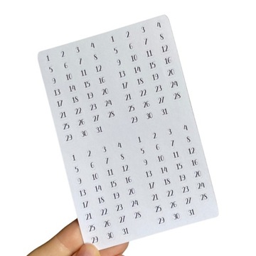 Naklejki do Planera Kalendarza Planner DATY ozdobne