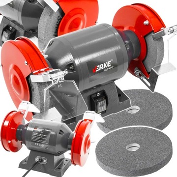 SZLIFIERKA STOŁOWA KAMIENIÓWKA KAMIENIOWA 2xTARCZA KAMIEŃ 150MM MOCNA 250W