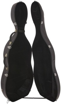 Футляр для виолончели 4/4 M-корпус с эффектом стали, черный
