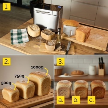 Хлебопечка автоматическая Yoer INOX +рецепты +19 программ +LODY