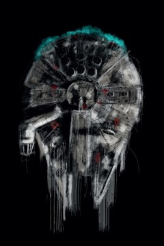Star Wars Gwiezdne Wojny Sokół Millenium - plakat