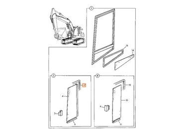 USZCZELKA SZYBY 927/16309 JCB 8035 8027 8032 8025