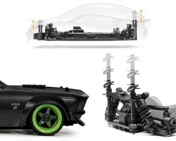 Модель HPI RS4 Sport 3 — Ford Mustang RTR-X Drift + Free Drift Wheels