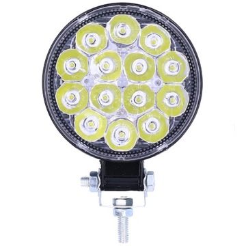42W 14LED Światło robocze 6000K 3000LM Okrągłe