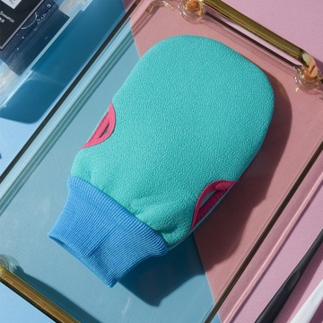 1 Pc prysznic Spa Exfoliator dwustronna rękawica k