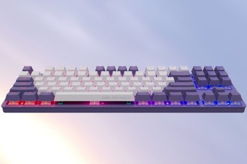 Клавиатура DARK PROJECT KD87A Фиолетовый и белый